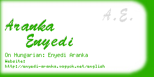 aranka enyedi business card